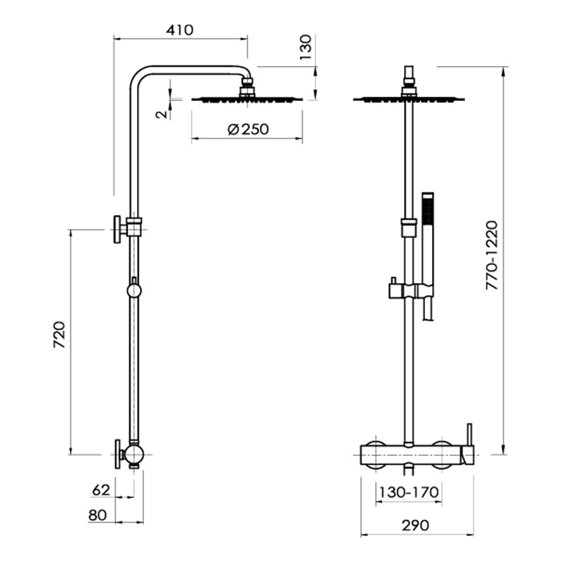 душова колонка Loop