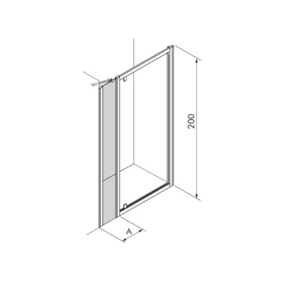 Style Додатковий сегмент для душової кабіни MP102